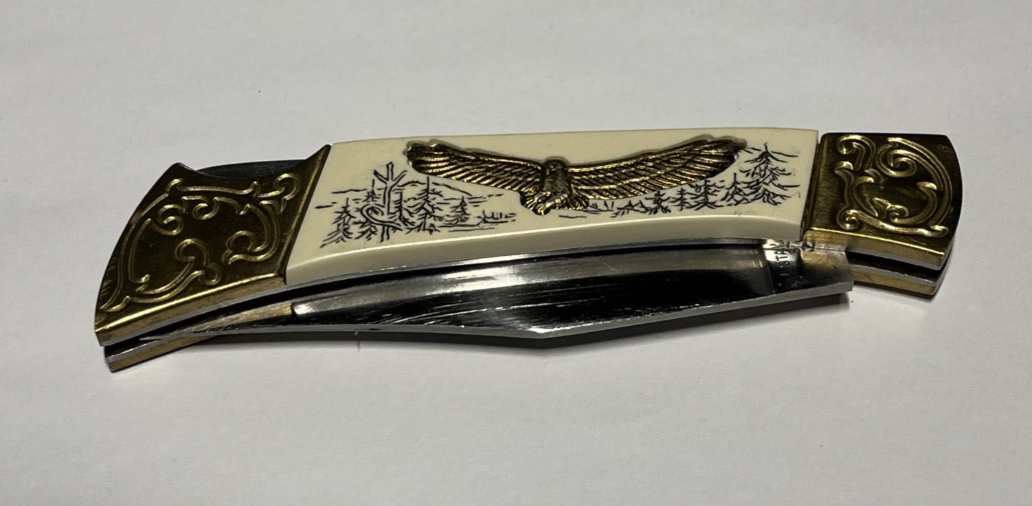 Vintage American Eagle 200th Anniversary Folding Locking Pocket Knife Japan