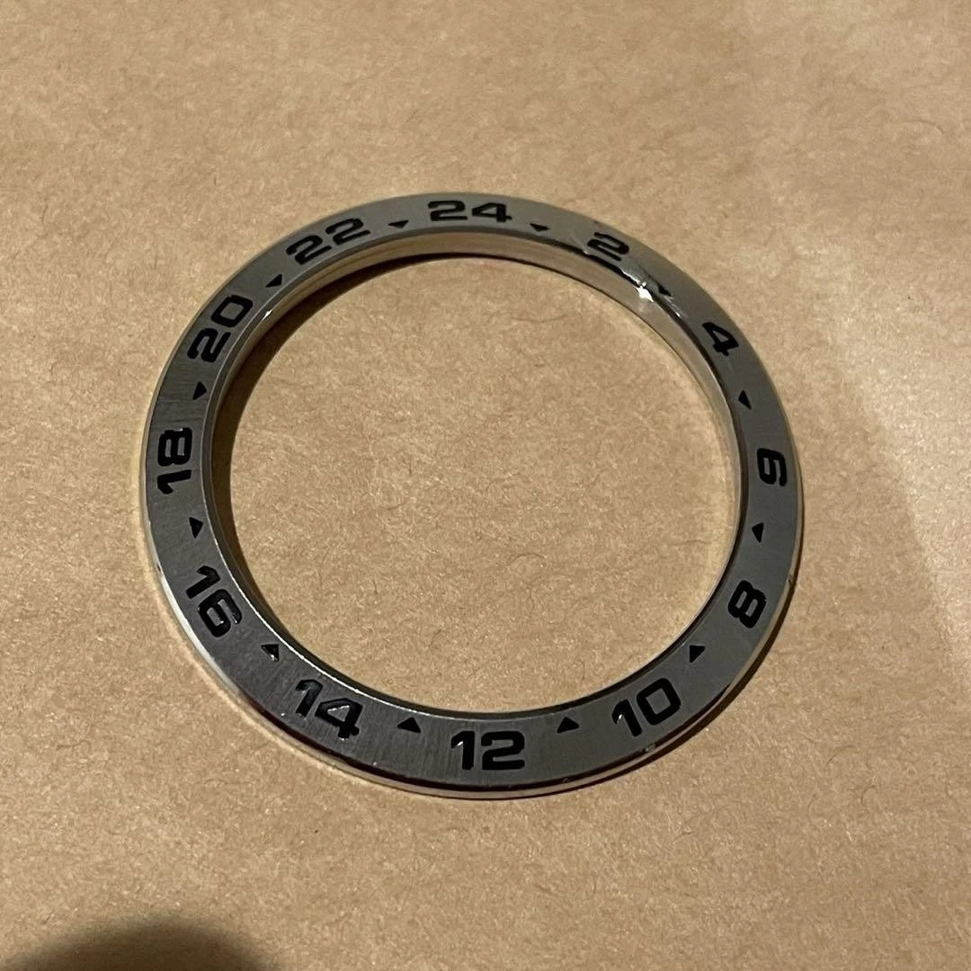 Rolex Genuine Explorer II 216570 Bezel Stainless Steel Silver Authentic Part
