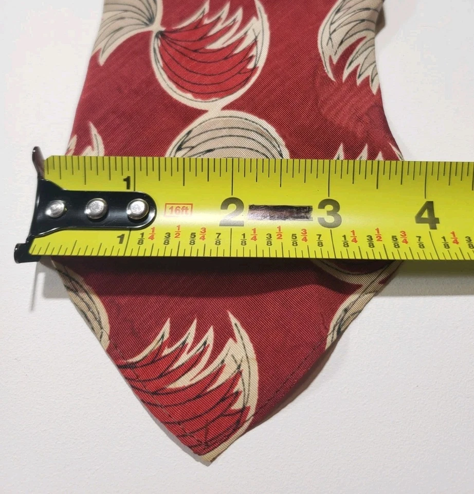 RARA Corbata Ultra De Colección 49.5" 20s 30s 40s Sin Forro Una Capa Abstracta Hecha a Mano EE. UU. Foto 2 de 4