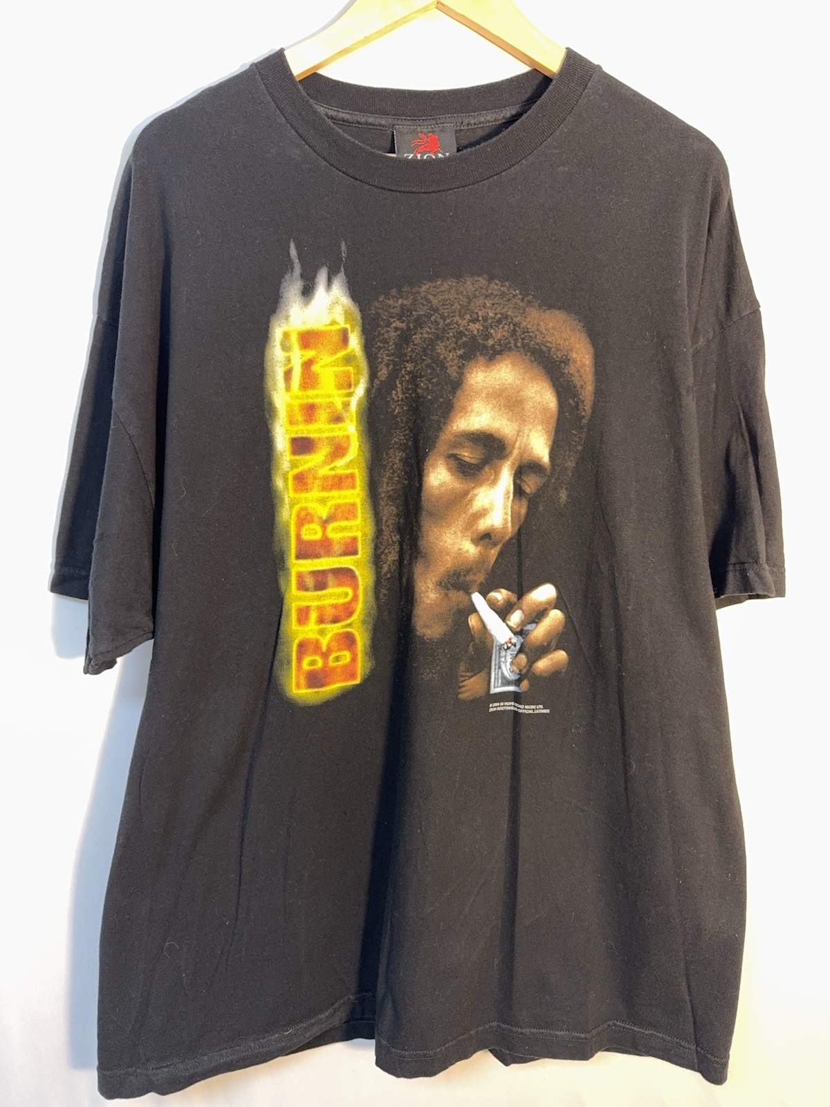 Bob Marley Shirt Mens 2X 2XL Black Reggae Zion Rootswear Smoke 420 Band Y2K VTG