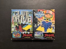 Club Drive & Bandiera a Scacchi (Atari Jaguar) In Scatole Con Manuali Testato E Funzionante!