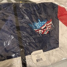 WWE Authentic Men White Cody Rhodes American Nightmare Windbreaker Jacket Small