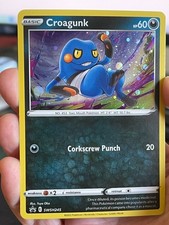 POKEMON CROAGUNK SWSH245 PROMO BLACK STAR COSMOS HOLO L NM CARD