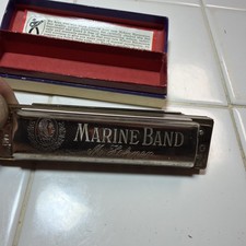 Vintage M. Hohner Germany Marine Band Harmonica No. 1896