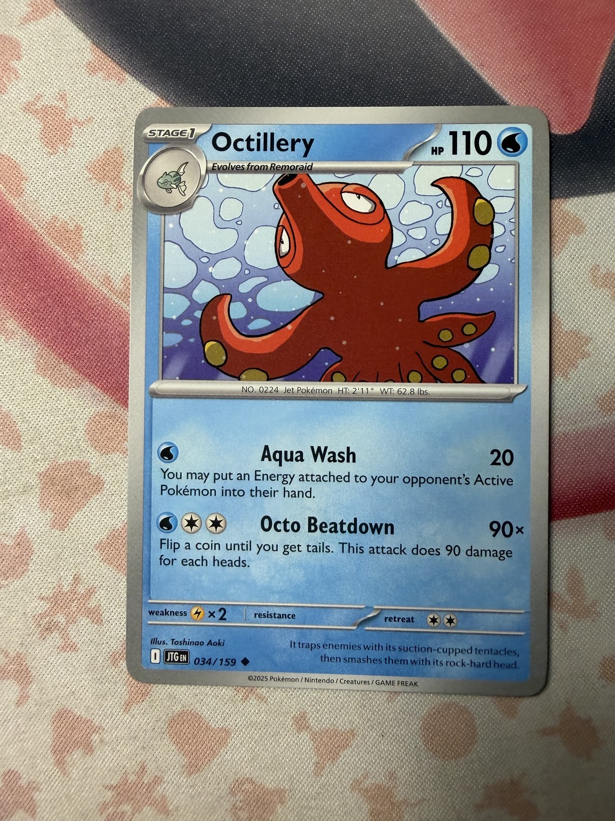 Octillery Uncommon SV09: Journey Together 034/159 NM English