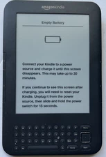 Amazon Kindle Keyboard 3rd Generation | Model D00901 , NEED NEW BATTERY. Black