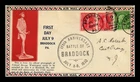 US COVER BATTLE OF BRADDOCK 175TH ANNIVERSARY FDC SCOTT 688 ROESSLER CACHET