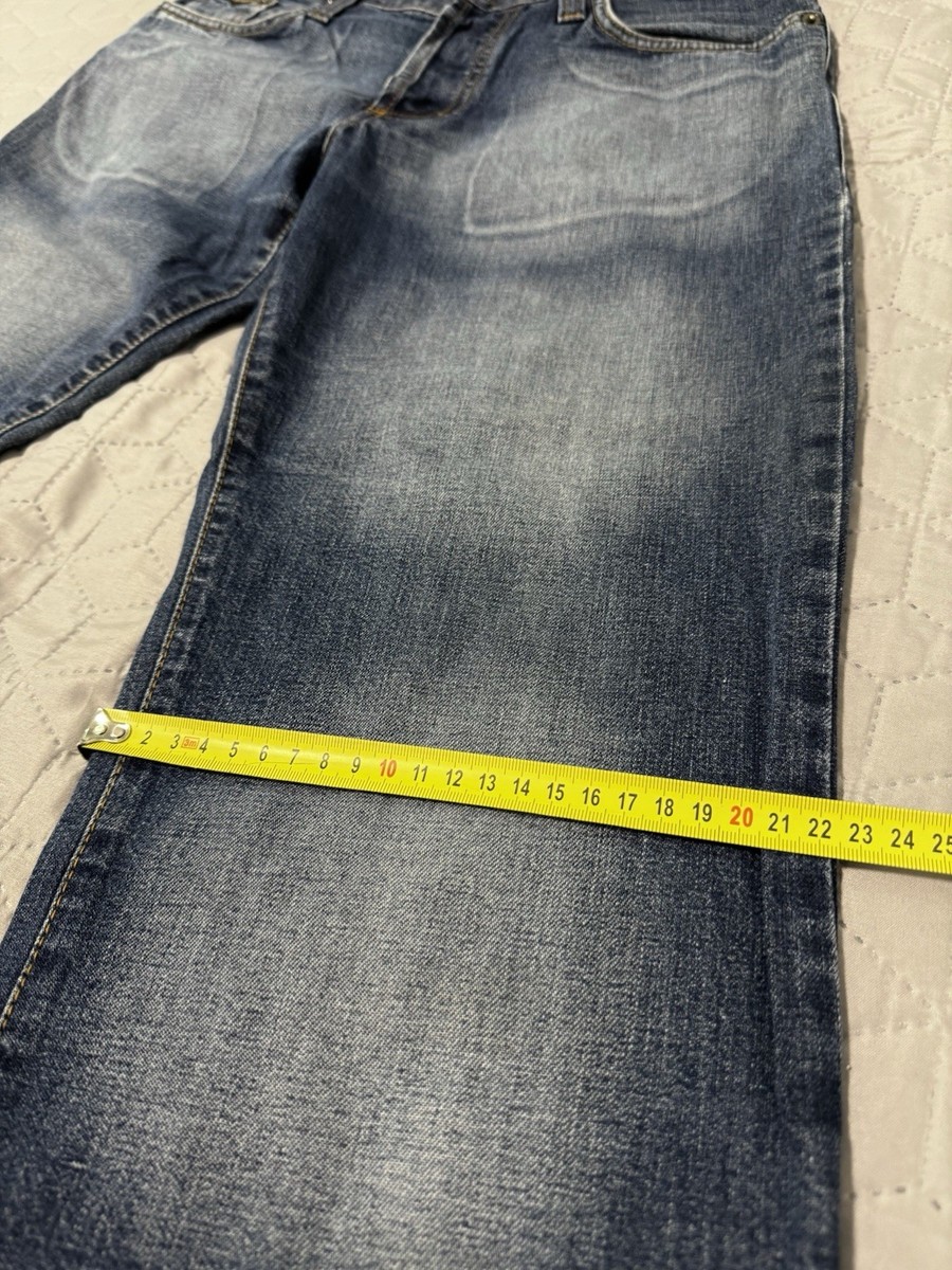 D&G Dolce&Gabbana Vintage Metal Logo Plate Superior Denim Jeans
