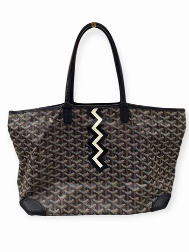 Goyard Saint Louis Tote Black Canvas PM