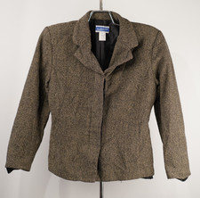 VTG Pendleton Women's Classic Tweed Wool / Lambs Wool Blend Blazer Sz 8