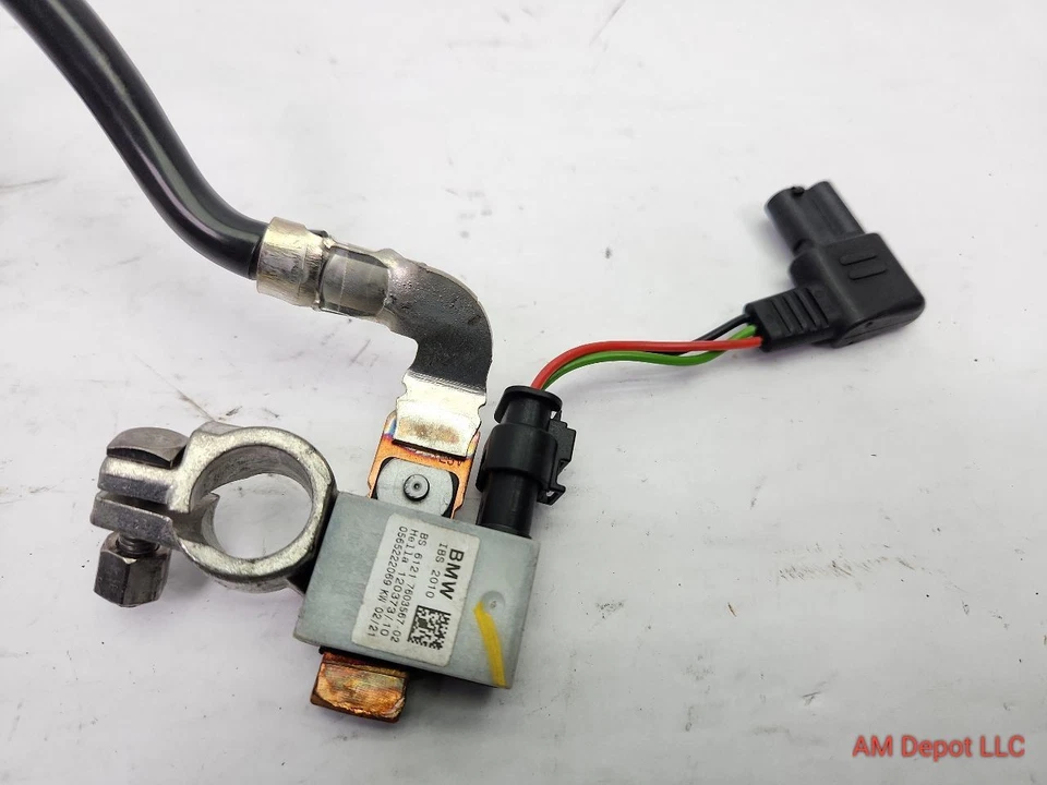 BMW 535xi 535i 528i 2008 528xi E60 E61 cable de batería negativo IBS 12427603567 Foto 3 de 4