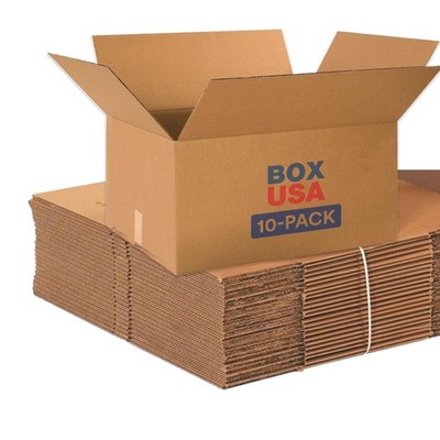 Shipping Boxes 24''Lx18''Wx12''H 10-Pack Large Corrugated Boxes Shipping Packaging