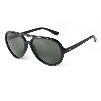 Oversized Pilot Sunglasses Gradient UV400 Vintage Travel Casual Fashion Shades