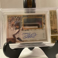 2020 Panini One - Rookie Patch Autographs Bronze #14 Jalen Hurts /35 BGS 9.5 
