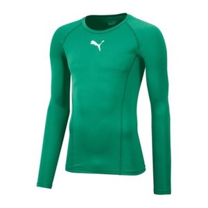 Puma para Hombres Deportes Fútbol Liga Capa Base Mangas Largas Camiseta Top  Verde | eBay