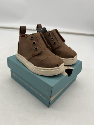 Toms Tiny Botas Cupsole Boys Baby Toffee Microsuede in UK (EU