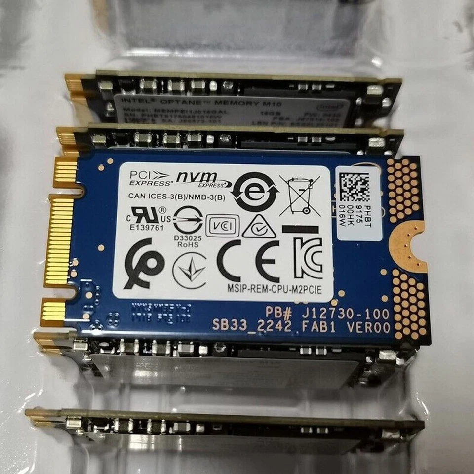 5x Intel Optane Memory M10 SSD M.2 2242 16GB MEMPEI1J016GAL PCI-e Nvme Xpoint - Image 2 of 4