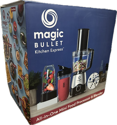 Magic Bullet Kitchen Express 2-in-1 Küchenmaschine Mixer NutriBullet 250W B-Ware