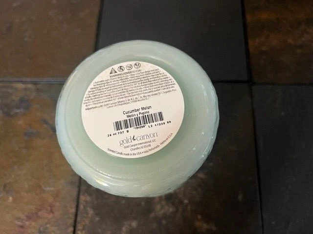 GOLD CANYON Candle CUCUMBER MELON 26 oz. Medium discontinued NEW - Image 3 of 3