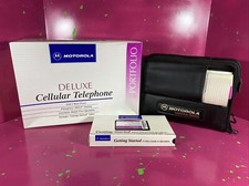 Motorola Deluxe Cellular Portfolio Phone Everything Included Complete In Box