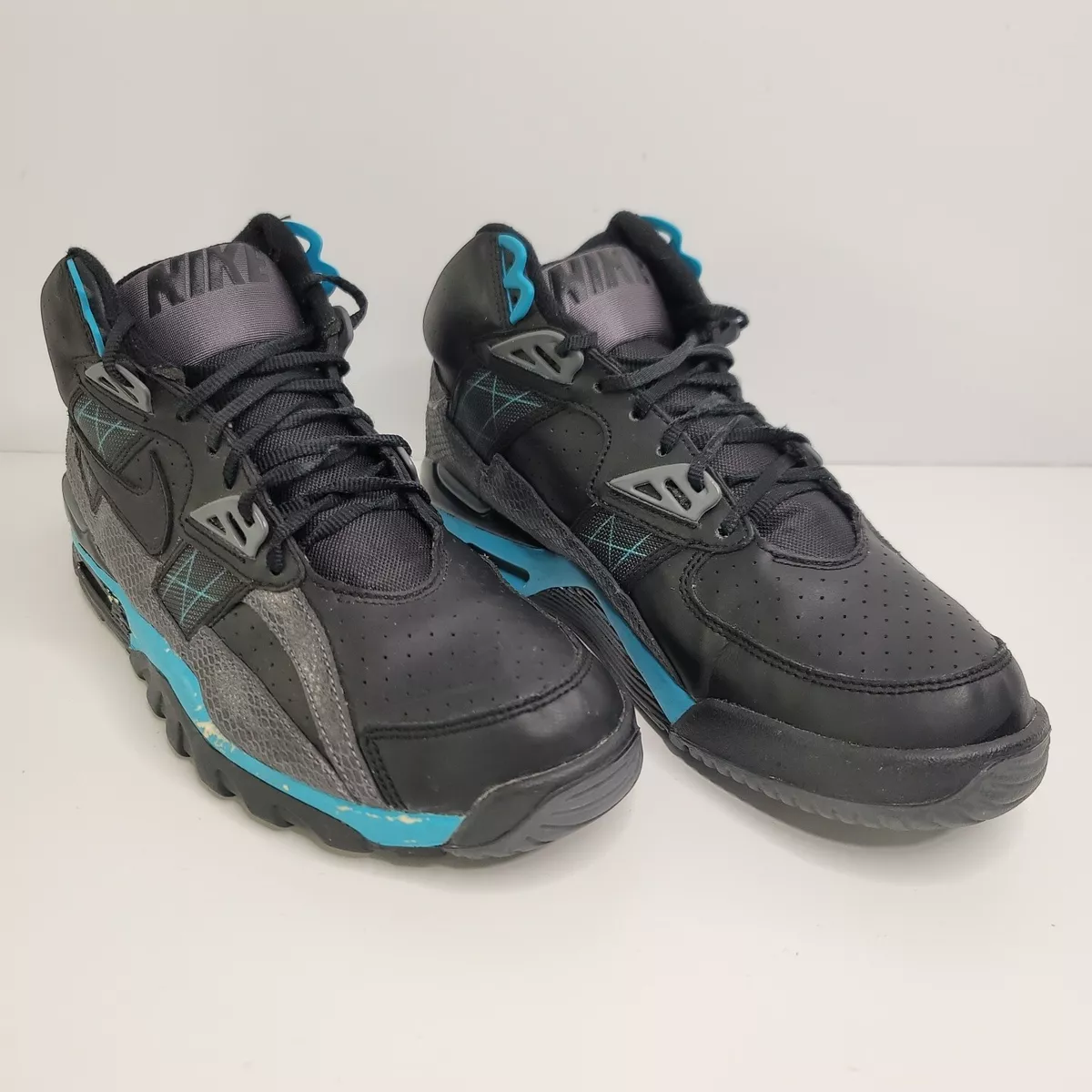 Nike Air Trainer SC High Black Teal Bo Jackson Sz 9.5 Shoes Sneakers 302346  040