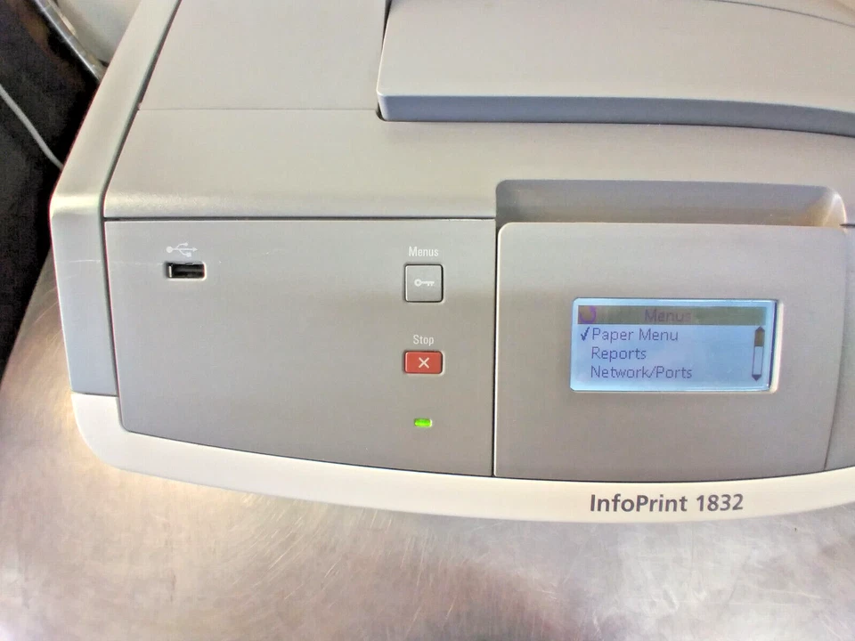 Ricoh / IBM InfoPrint 1832 Workgroup Laser Printer with Duplex - PARTS - Image 3 of 4