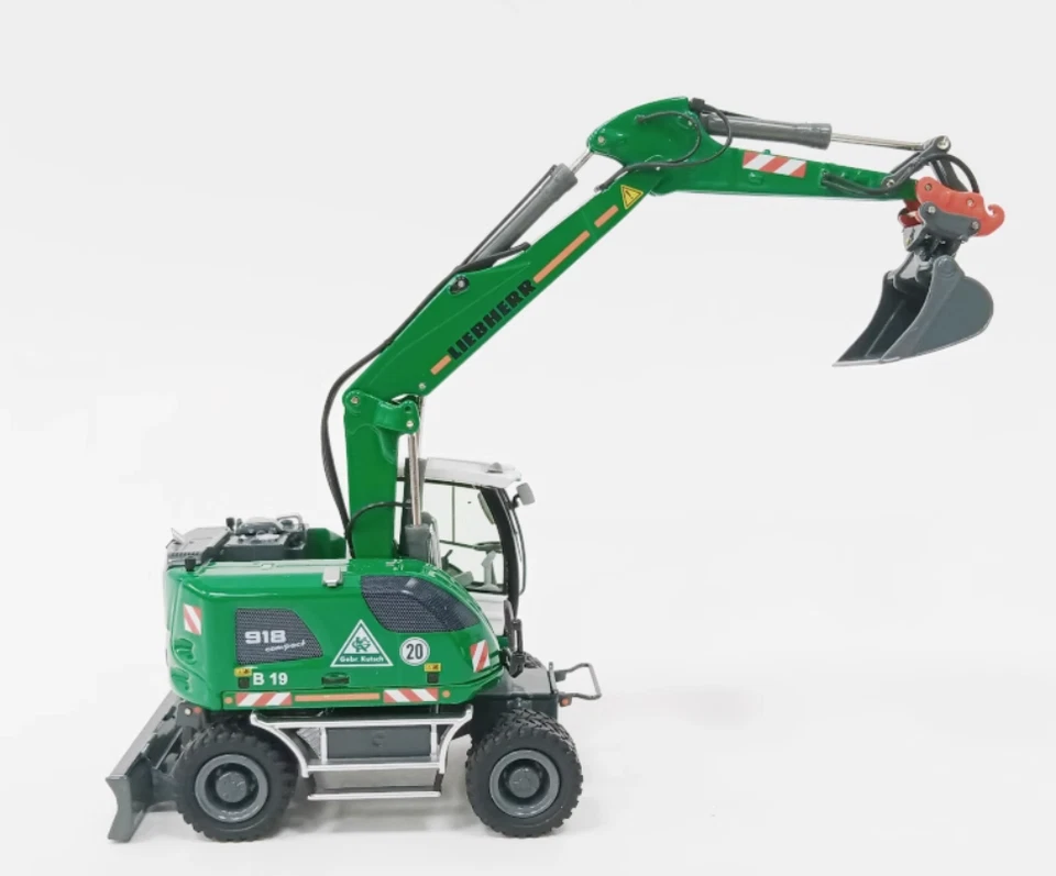 1:50 NZG LIEBHERR A918 Wheeled Excavator Gebr.Kutsch Machine Diecast Model - Image 2 of 4