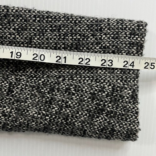 J. Crew langer Mantel Blazer grau schwarz Wollmischung 4 Knöpfe vorne Jacke Gr. 6 - Bild 7 von 9