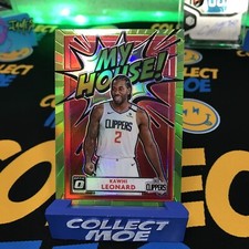 Kawhi Leonard 2020-21 Donruss Optic My House Lime Green Prizm 086/149 Parallel