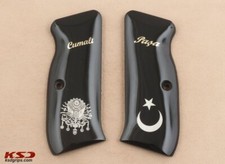 KSD Brand CZ 75 Full Size Compatible Black Acrylic Grips