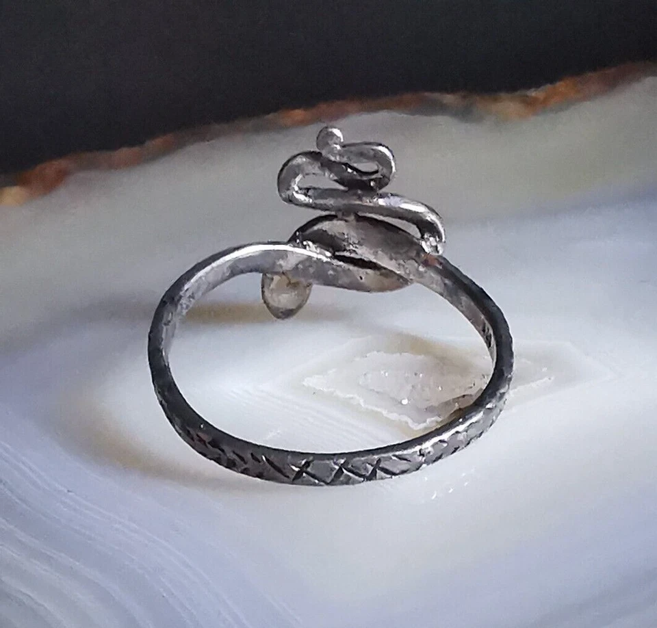 Ring Silber 925 Schlange anmutig attraktiv 19 mm sinnlich schön - Bild 4 von 4