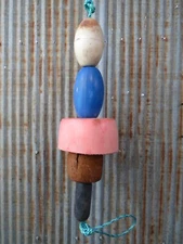 5 Old Fish Net Floats 22 Inches Long Fishing Buoys Bouys Tiki Hut Bar  -(SF432)