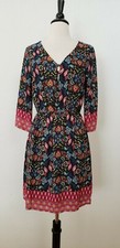Anthropologie Dress New Size Medium Retro Paisley Spring Bold Chiffon Boho