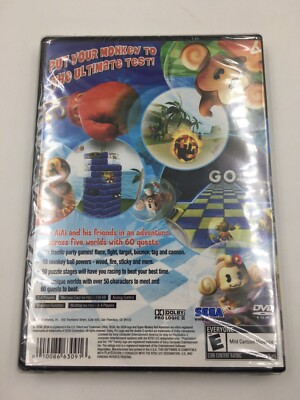 Jeu Super Monkey Ball Deluxe PS2 - Version Allemande Complète - Bon état
