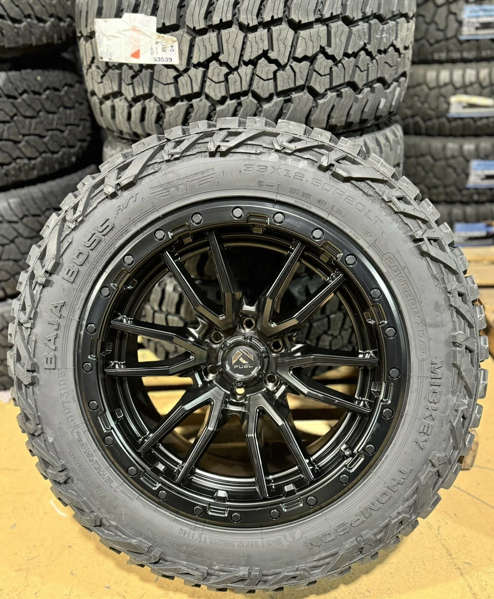 20x10 Fuel D679 Rebel Black Wheels 33