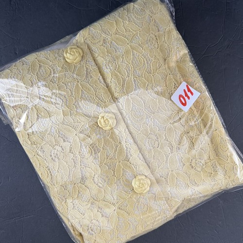 Vintage Darling Yellow Lace Daster Dress Size M - Picture 13 of 24