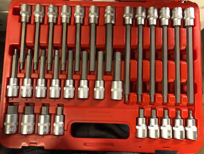 Clarke PRO160 - 30 Stück 1/2'' Vierkant Sechskant Steckschlüssel Bit Set