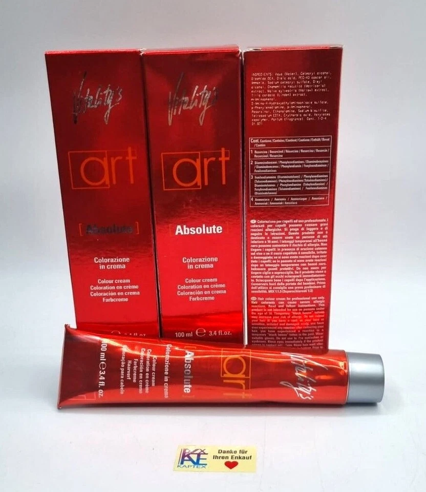 Vitality Art Absolute Permanente Haarfarbe 100ml – Intensive Farbbrillanz - Bild 2 von 2