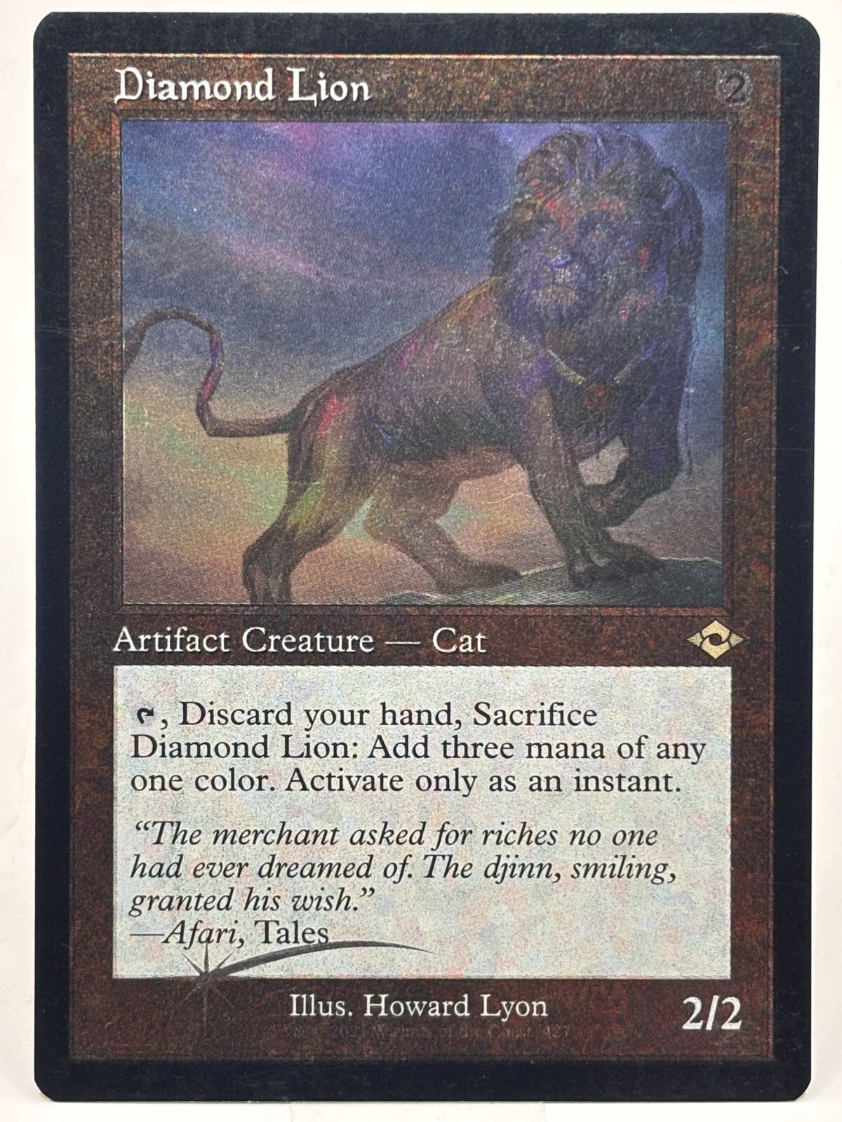 Diamond Lion NM/M* FOIL ETCHED Modern Horizons 2 ENGLISH 427 mtg -UnltdCards