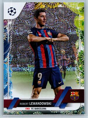 Robert Lewandowski 2022-23 Topps UEFA  Carnaval Edition Samba #9
