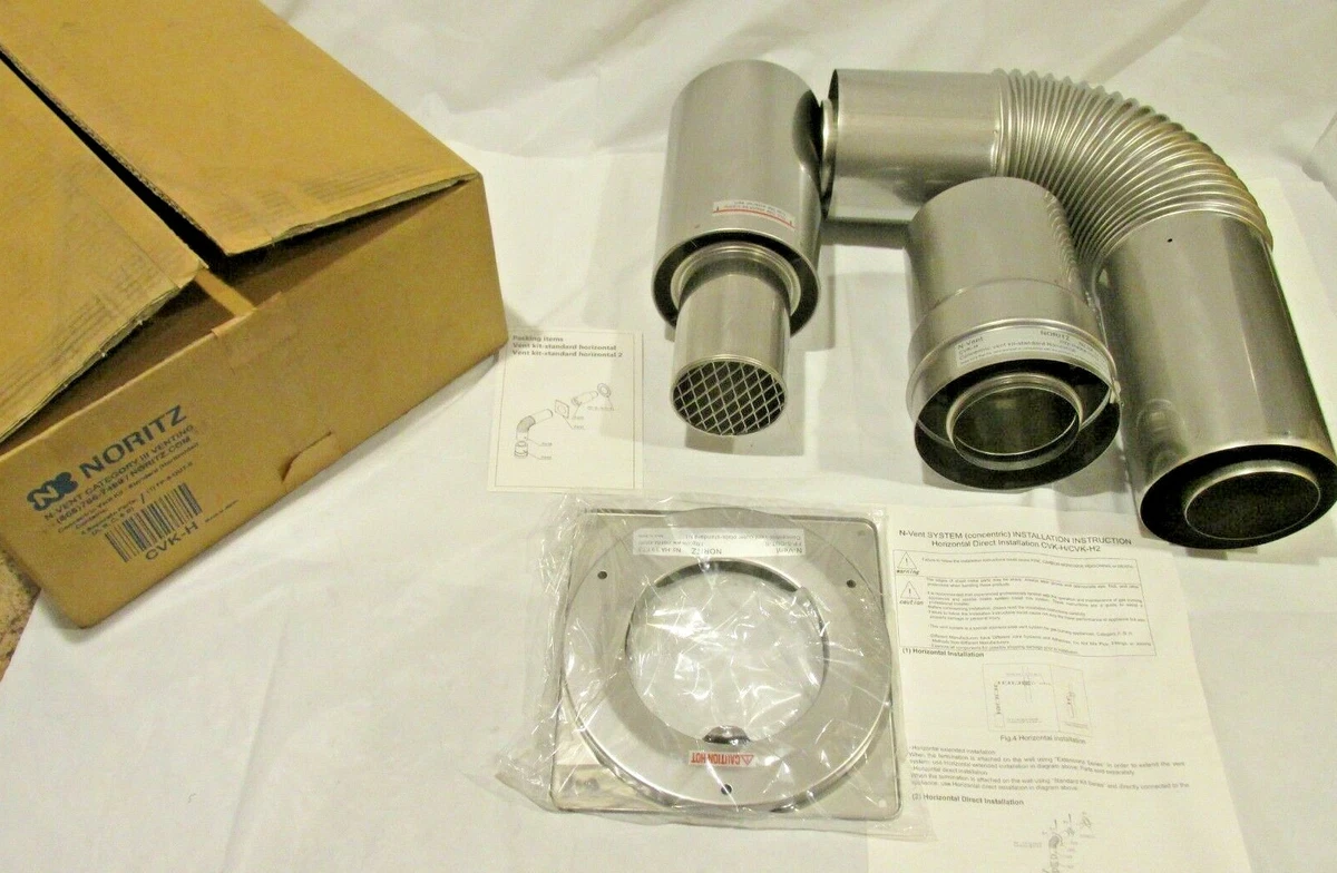 Noritz CVK-H - Noritz Concentric Horizontal Vent Kit - Inner u003d 3u0026#034;,  Outer u003d 5u0026#034; | eBay