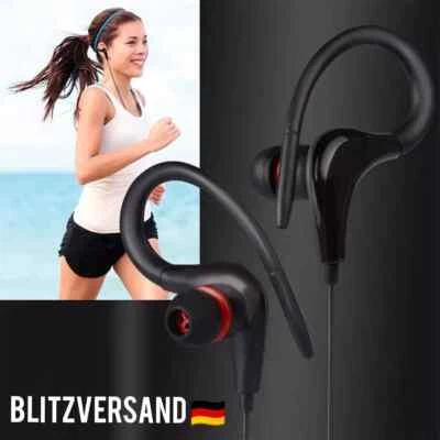 MARKENLOS Bass Kopfhörer Ohr Haken Sport Kopfhörer Ohrhörer Headset Headphone Earphone