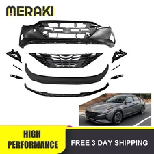 Front Bumper Cover Kit with Grille For 2021 2022 2023 Hyundai Elantra