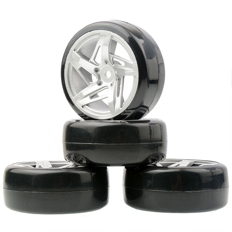 4 piezas neumáticos llantas coche llanta 12 mm hexagonal para HPI HSP 1:10 RC en carretera deriva coche de carreras Foto 2 de 4