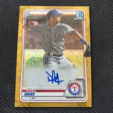 2020 Bowman Chrome Diosbel Arias Gold Refractor Auto 19/50