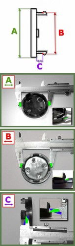Original MSW Nabenkappen C-PCF-86 schwarz chrom für Alufelgen Nabendeckel PCF-86 - 第 3/3 張圖片