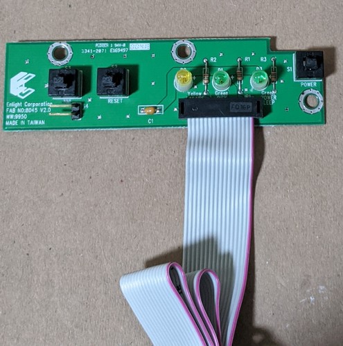 2-Pack: Enlight LCD PC Front Panel ON/OFF Switch LED PCB Port FAB NO:8045 V2.0 - Picture 3 of 9