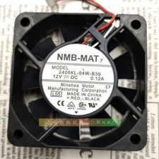 NMB 6015 6CM 12V 0.12A 2406KL-04W-B39 Chassis Cooling Industrial Fan Mute