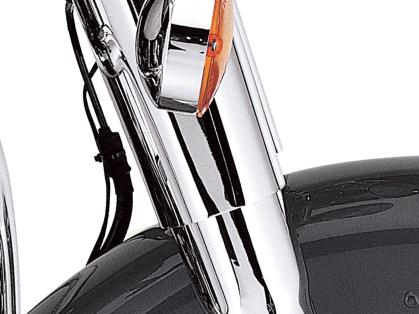 Harley Fork Tube Slider Covers 4596397 19862017 Softail Slim Fat boy Heritage eBay