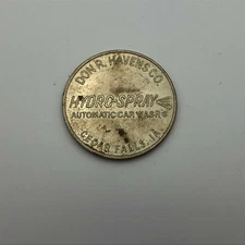 Vintage HYDRO Spray Car Wash Token Cedar Falls Iowa Don Havens N3